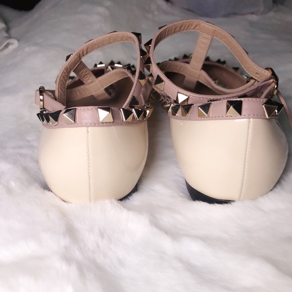❤️SOLD❤️Valentino rockstud belle cage flats 38.5 - Picture 4 of 9
